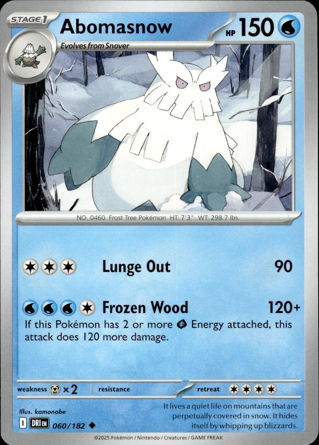 Abomasnow SV10: Destined Rivals #060/182 Uncommon
