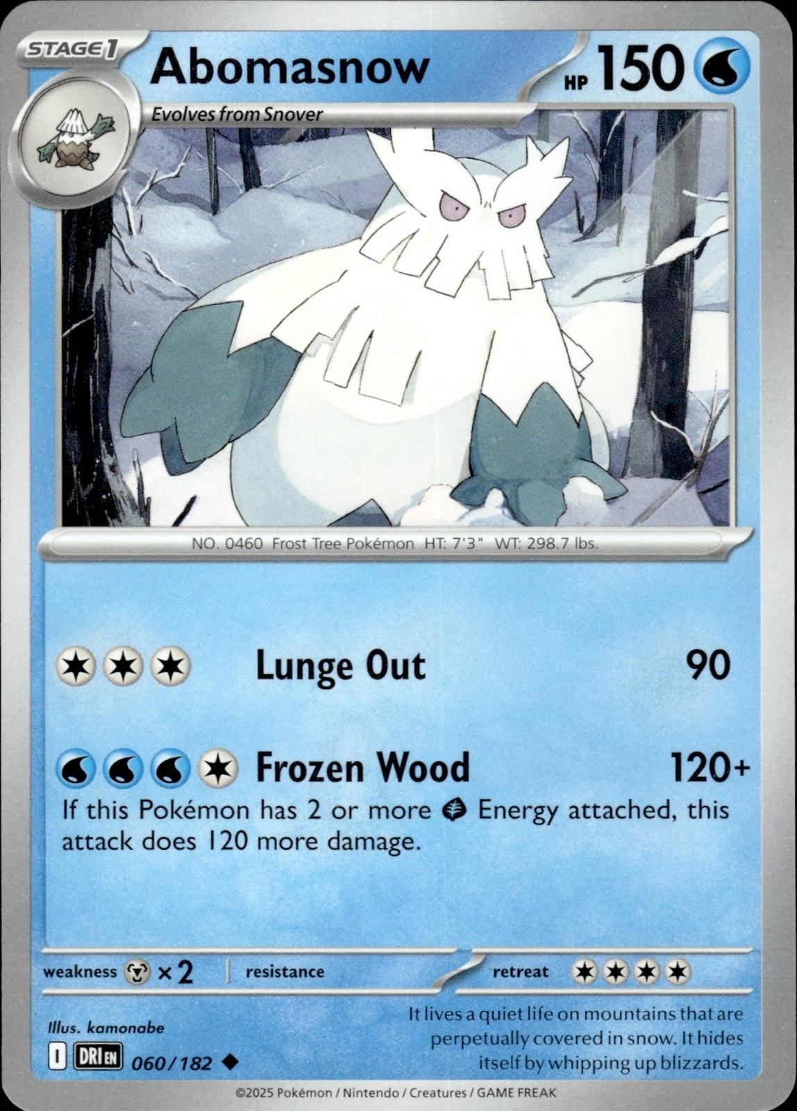 Abomasnow SV10: Destined Rivals #060/182 Uncommon