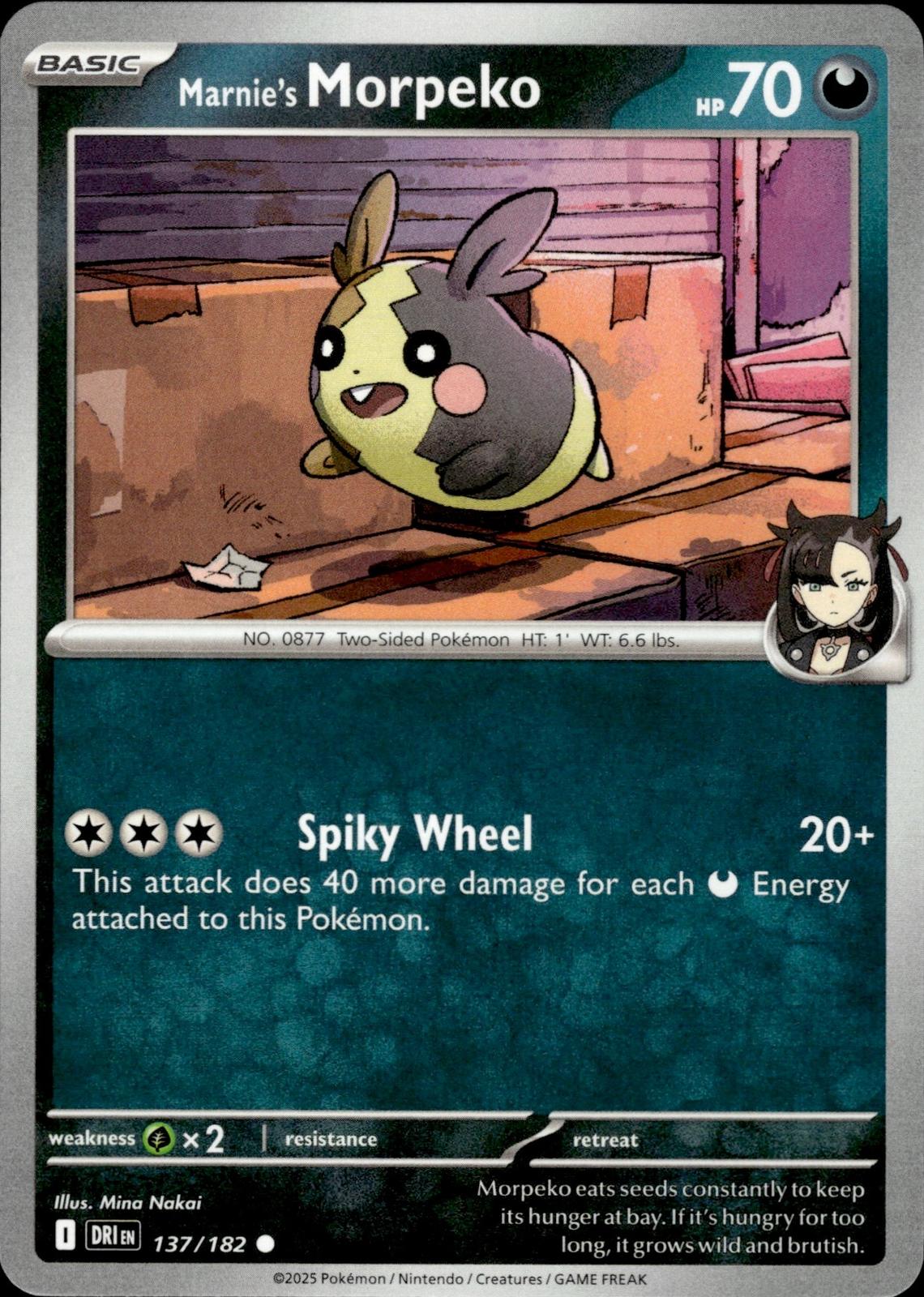 Marnie's Morpeko SV10: Destined Rivals #137/182 Common
