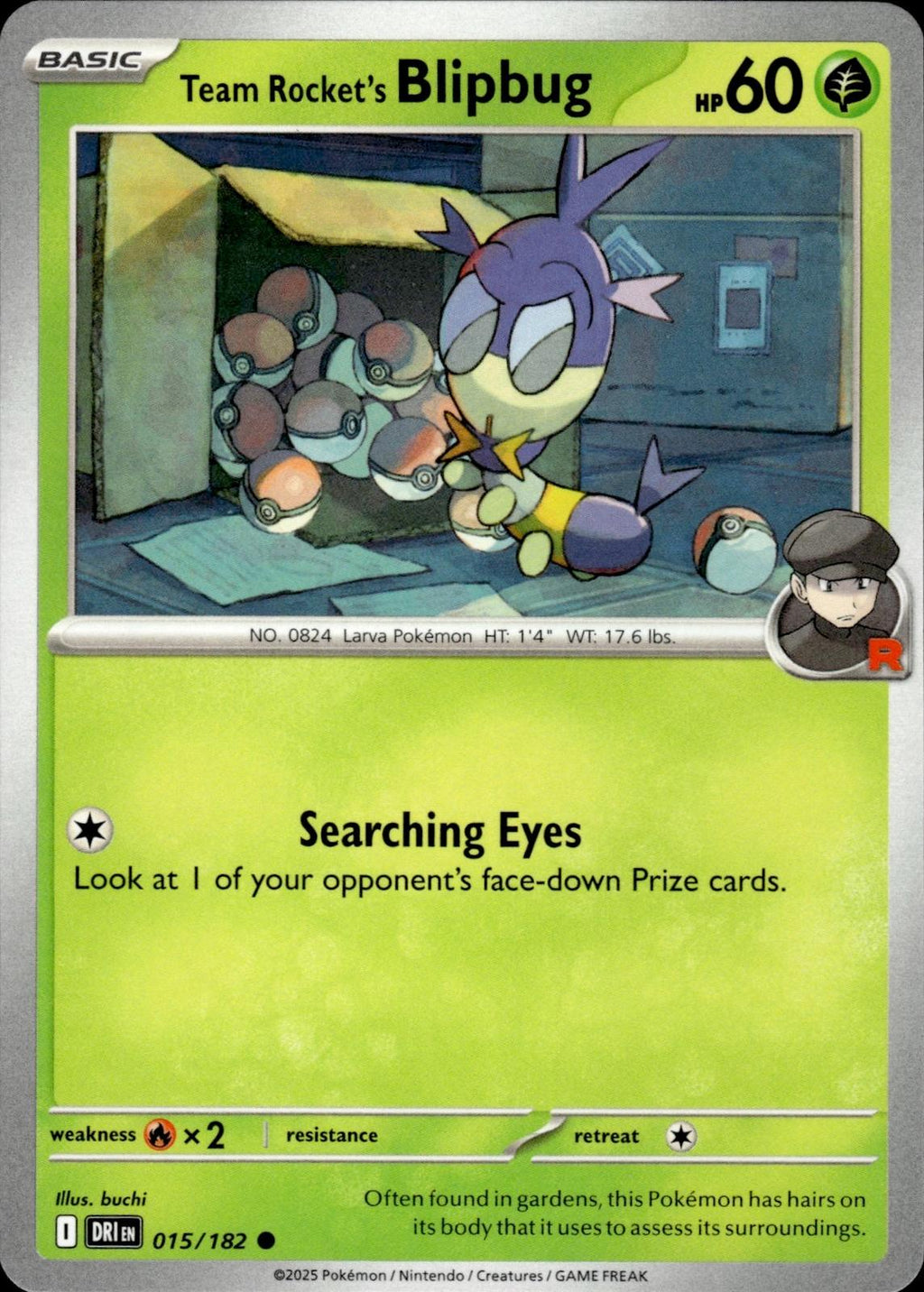 Team Rocket's Blipbug SV10: Destined Rivals #015/182 Common
