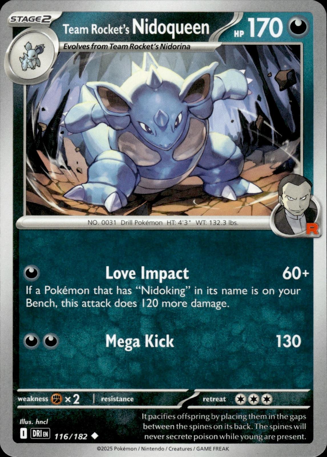 Team Rocket's Nidoqueen SV10: Destined Rivals #116/182 Uncommon
