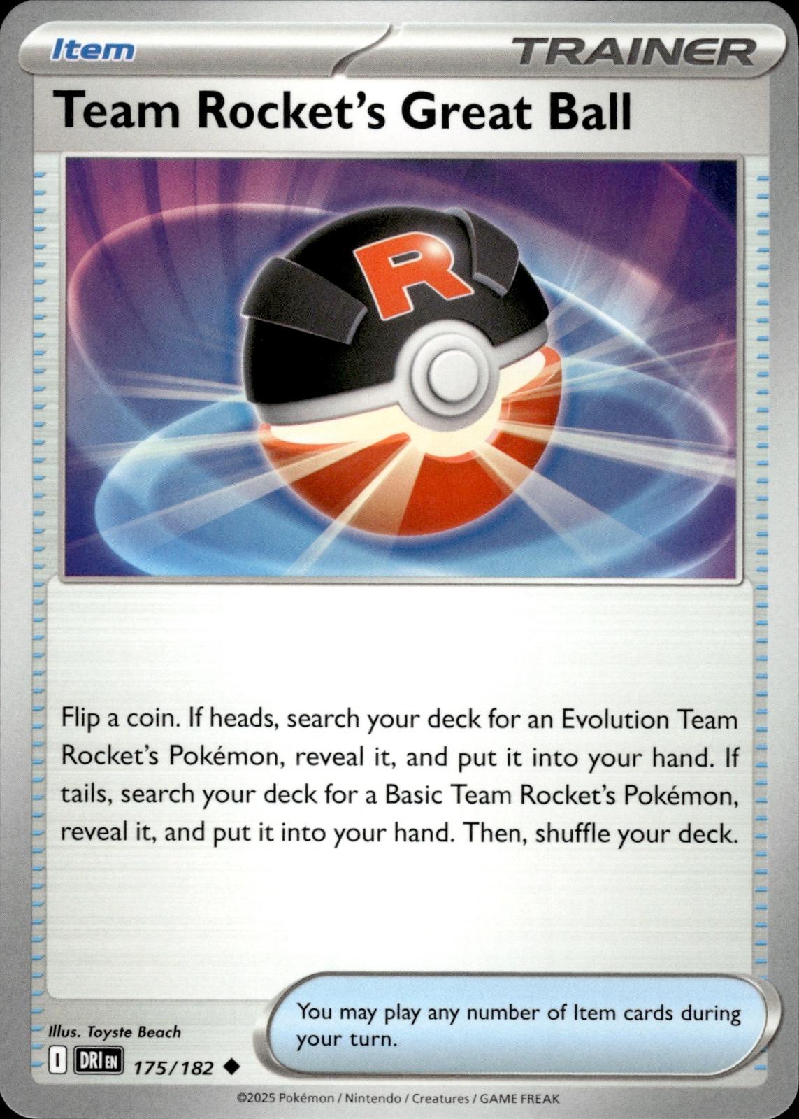 Team Rocket's Great Ball SV10: Destined Rivals #175/182 Uncommon