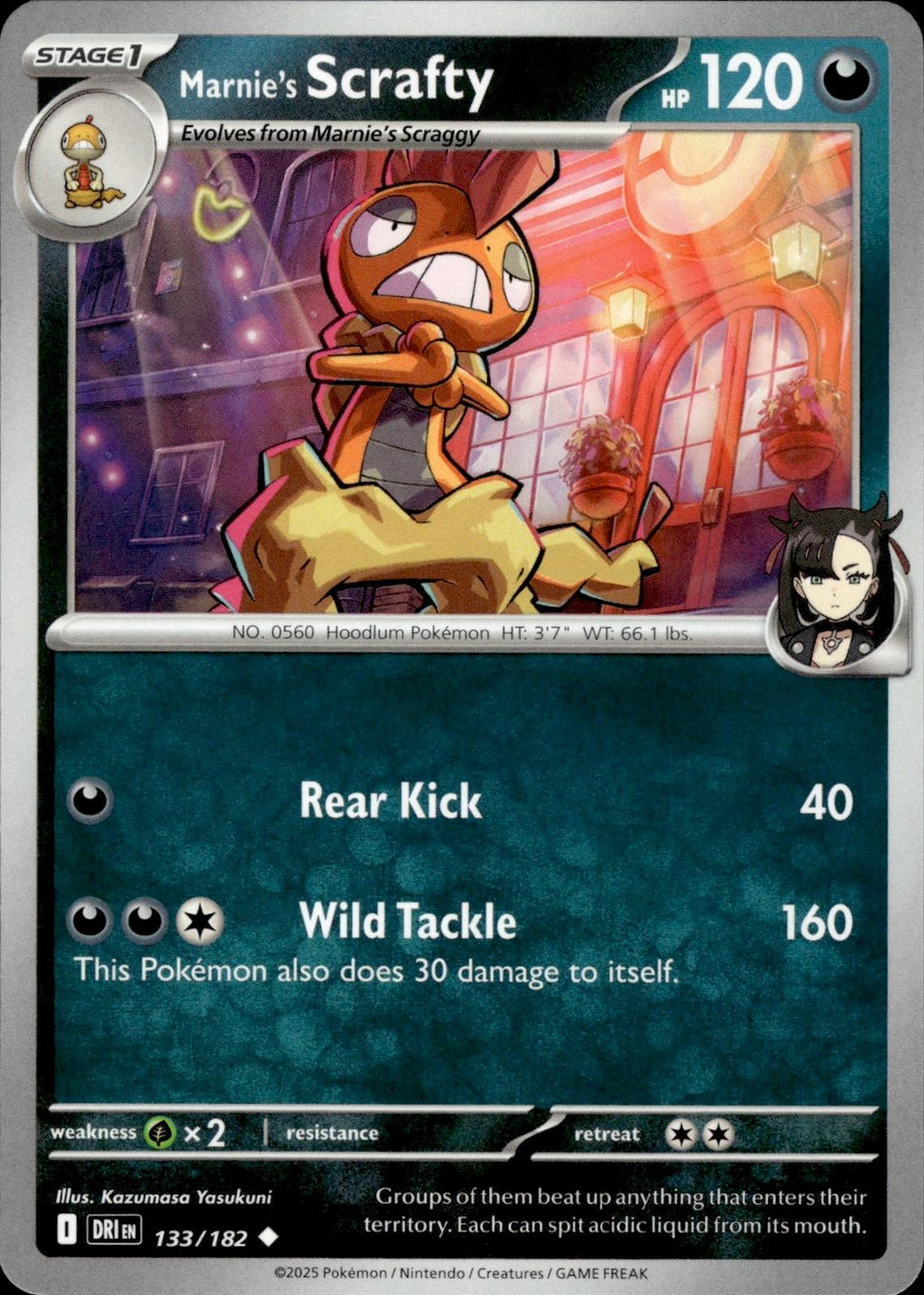 Marnie's Scrafty SV10: Destined Rivals #133/182 Uncommon