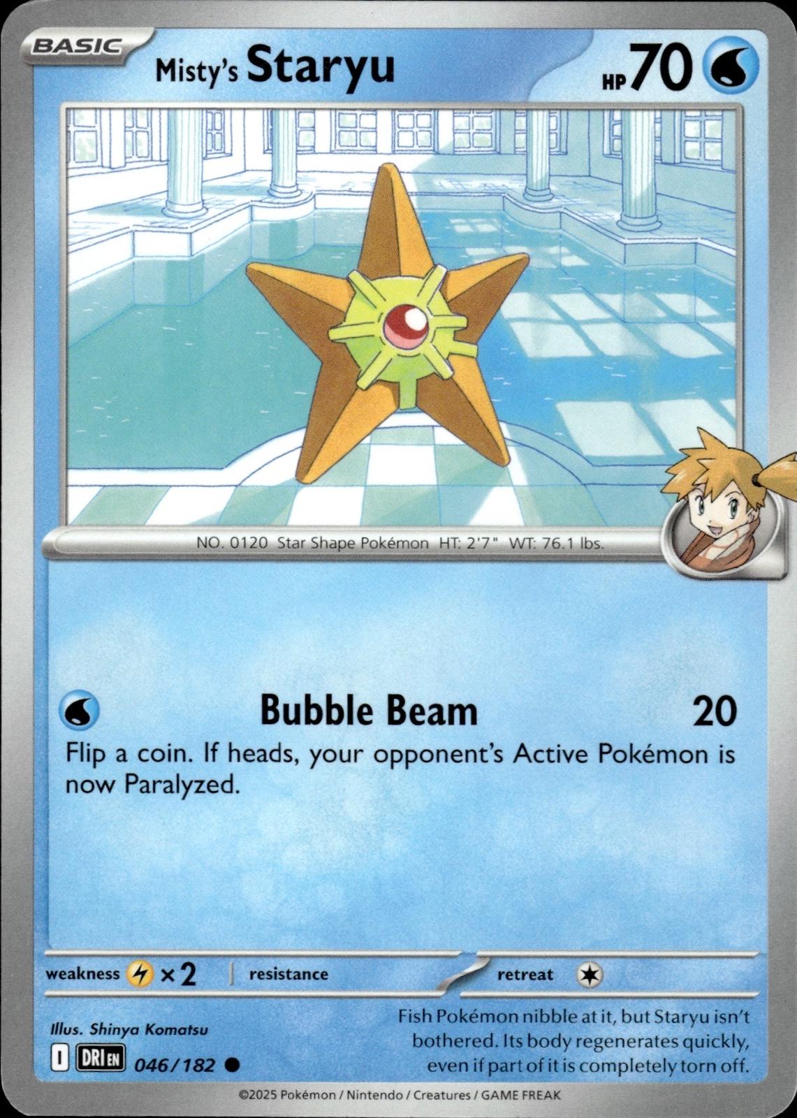 Misty's Staryu SV10: Destined Rivals #046/182 Common