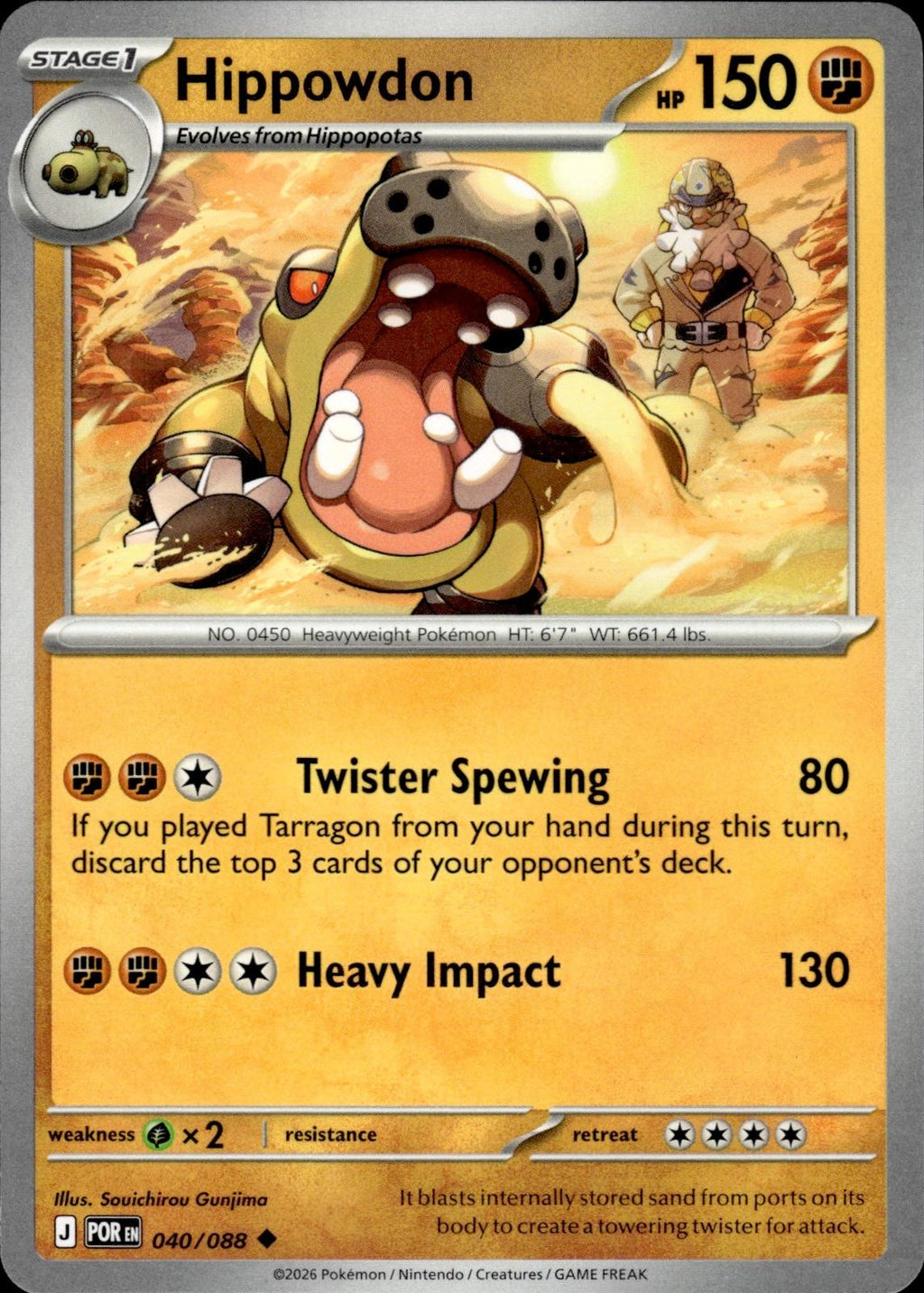 Hippowdon ME03: Perfect Order #040/088 Uncommon
