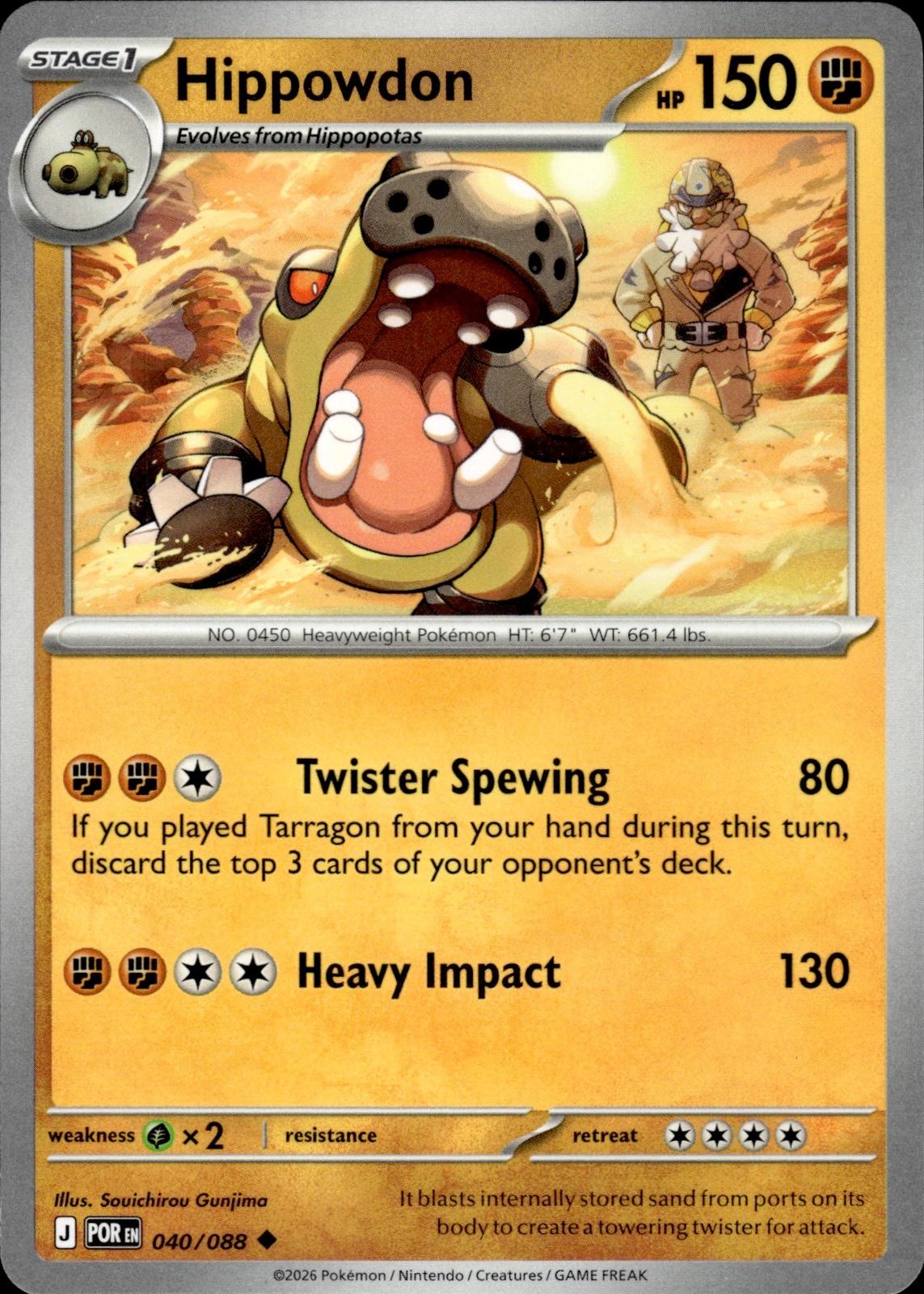 Hippowdon ME03: Perfect Order #040/088 Uncommon