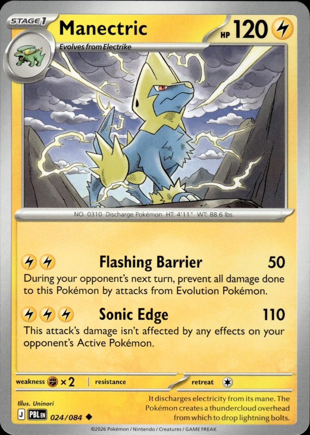 Manectric ME05: Pitch Black #024/084 Uncommon