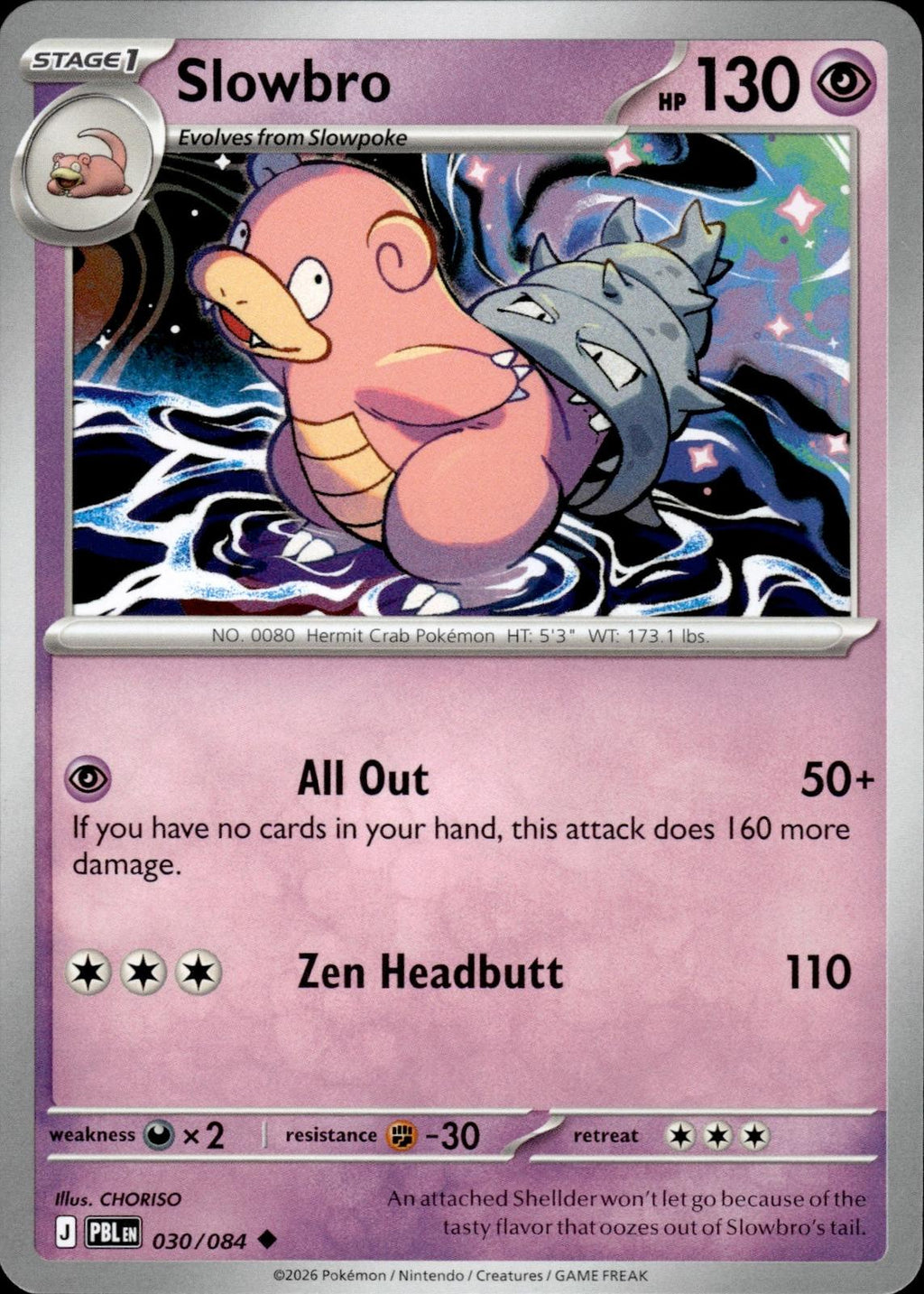 Slowbro ME05: Pitch Black #030/084 Uncommon