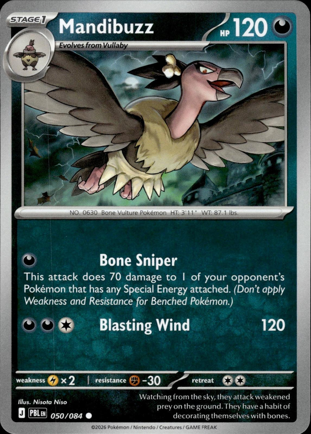 Mandibuzz ME05: Pitch Black #050/084 Common