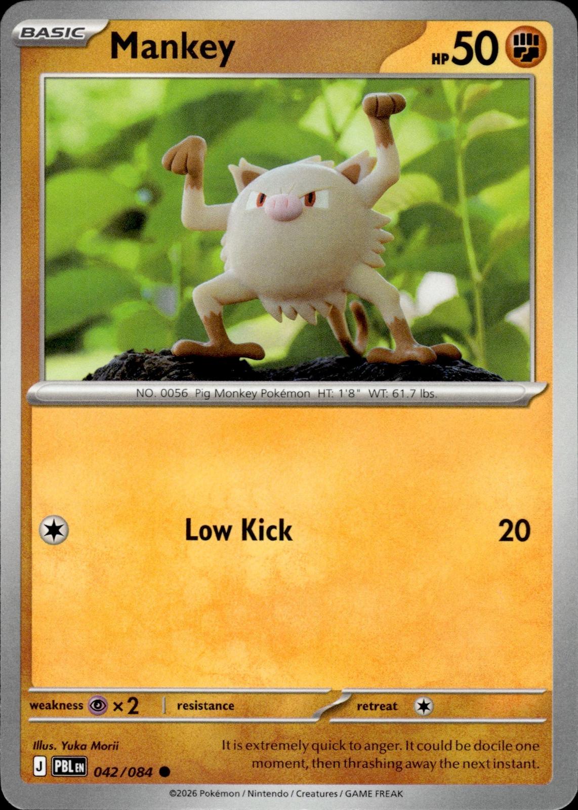 Mankey ME05: Pitch Black #042/084 Common