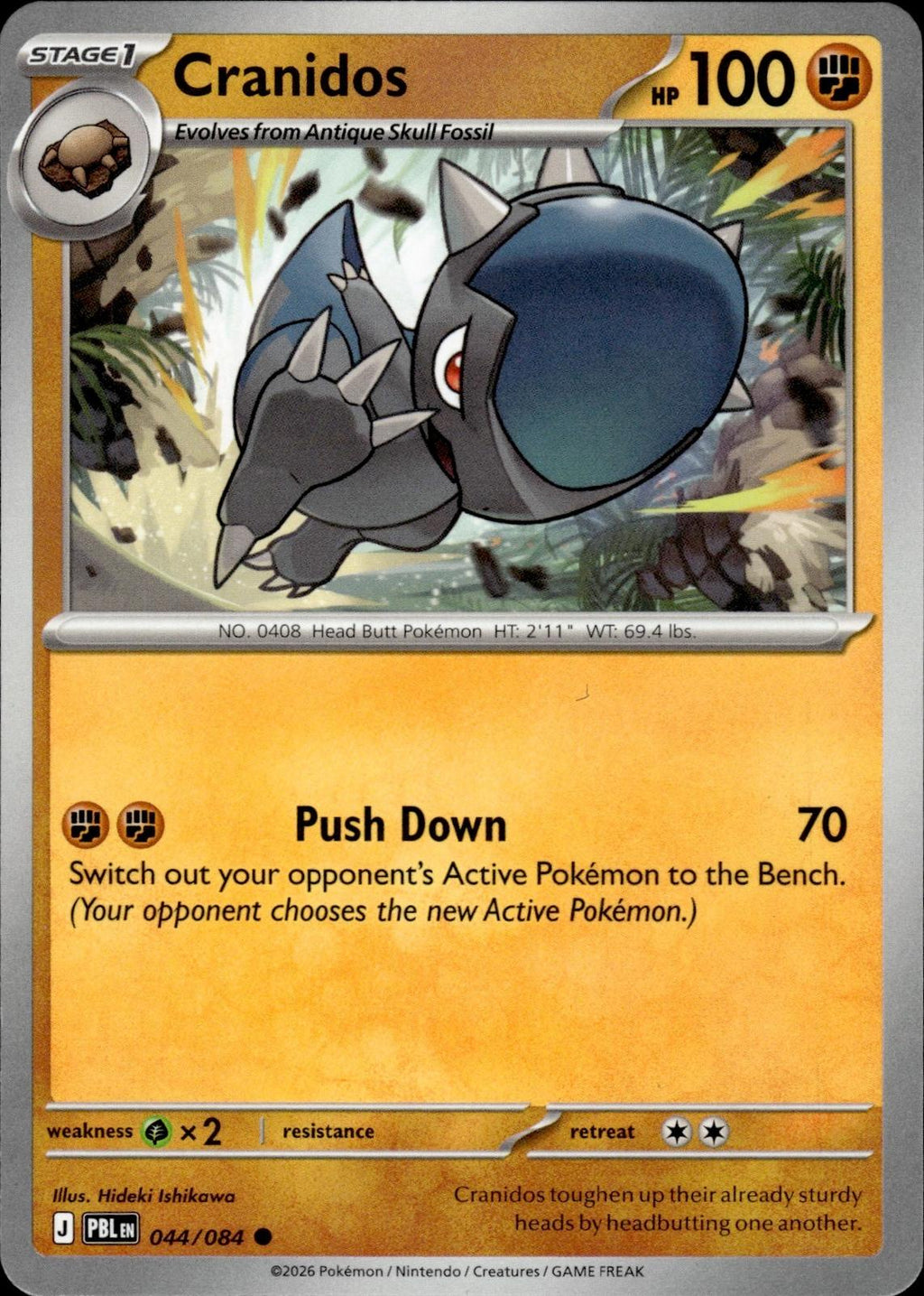 Cranidos ME05: Pitch Black #044/084 Common