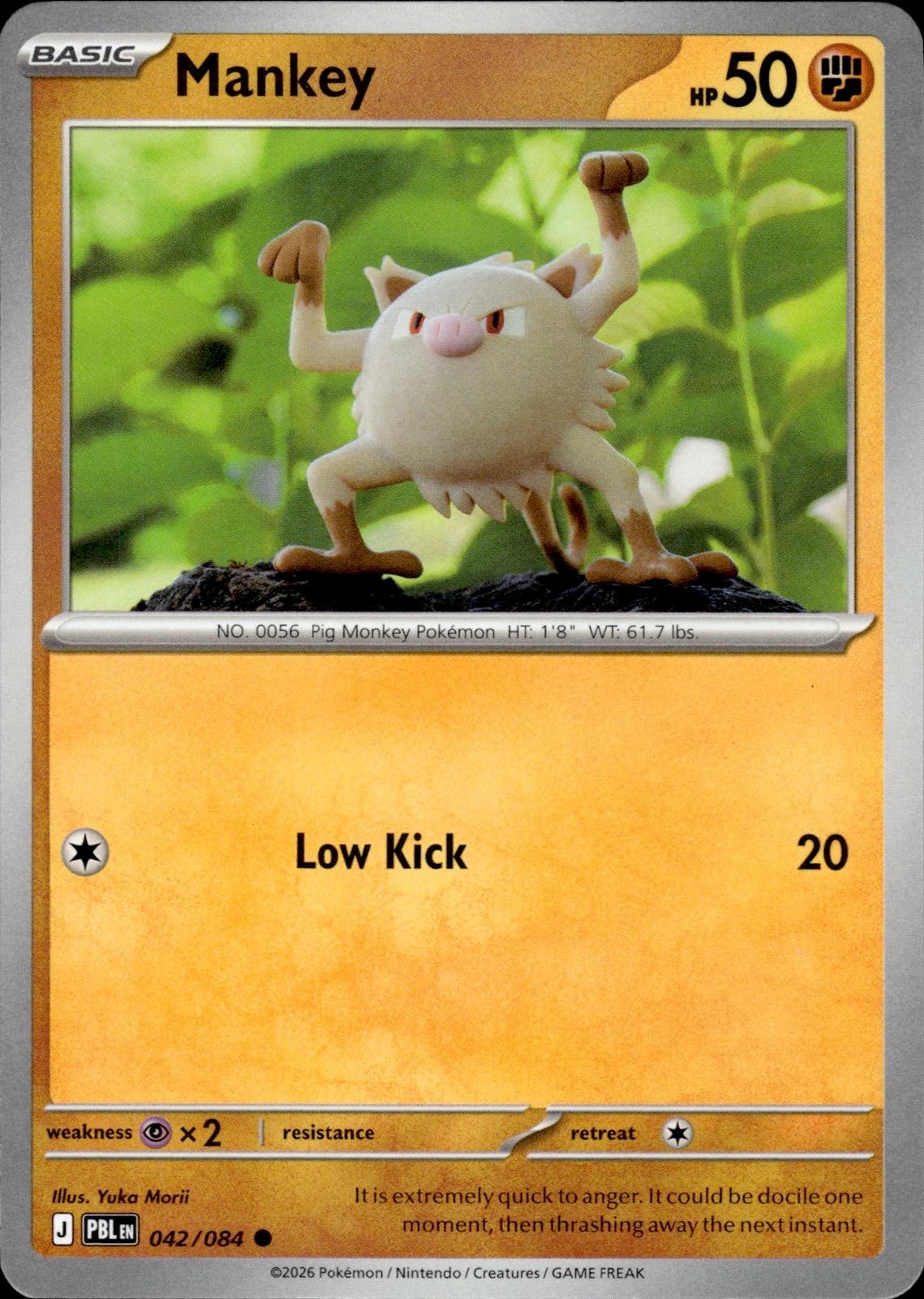 Mankey ME05: Pitch Black #042/084 Common