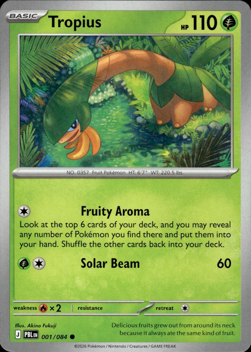 Tropius ME05: Pitch Black #001/084 Common