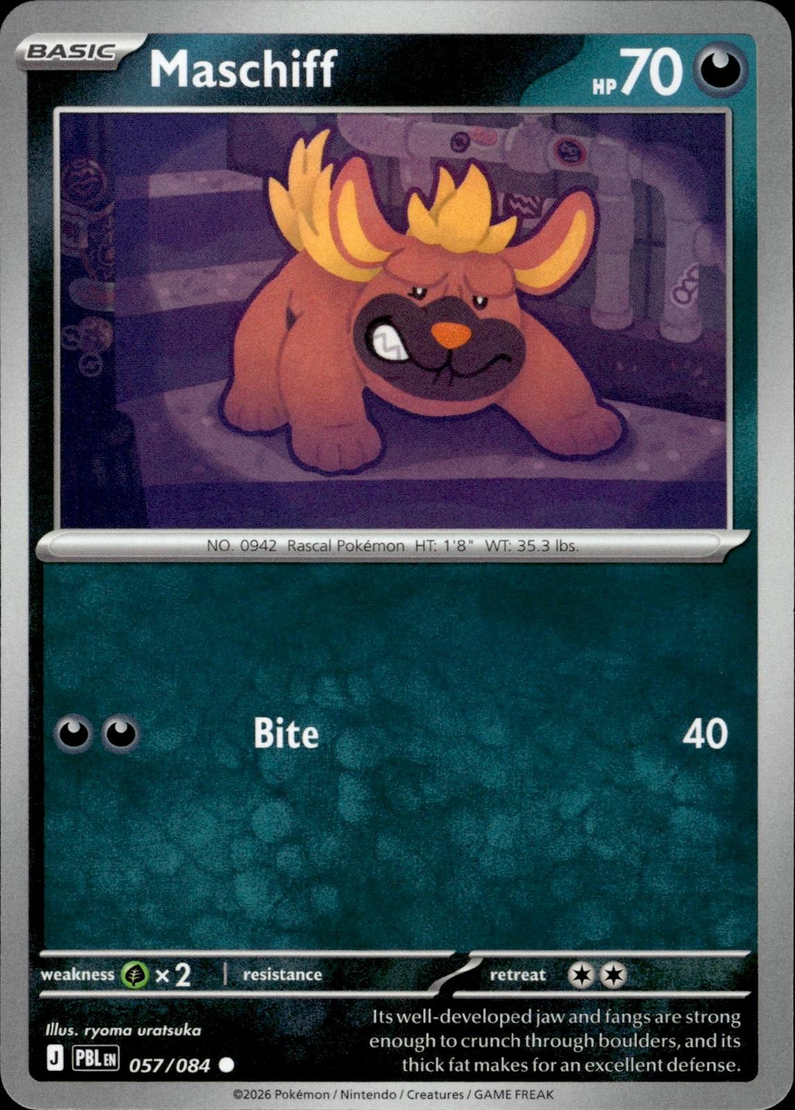 Maschiff ME05: Pitch Black #057/084 Common