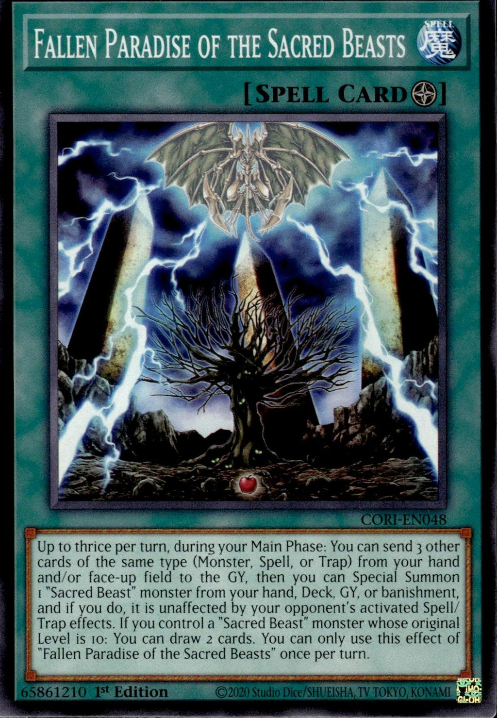 Fallen Paradise of the Sacred Beasts Chaos Origins #CORI-EN048