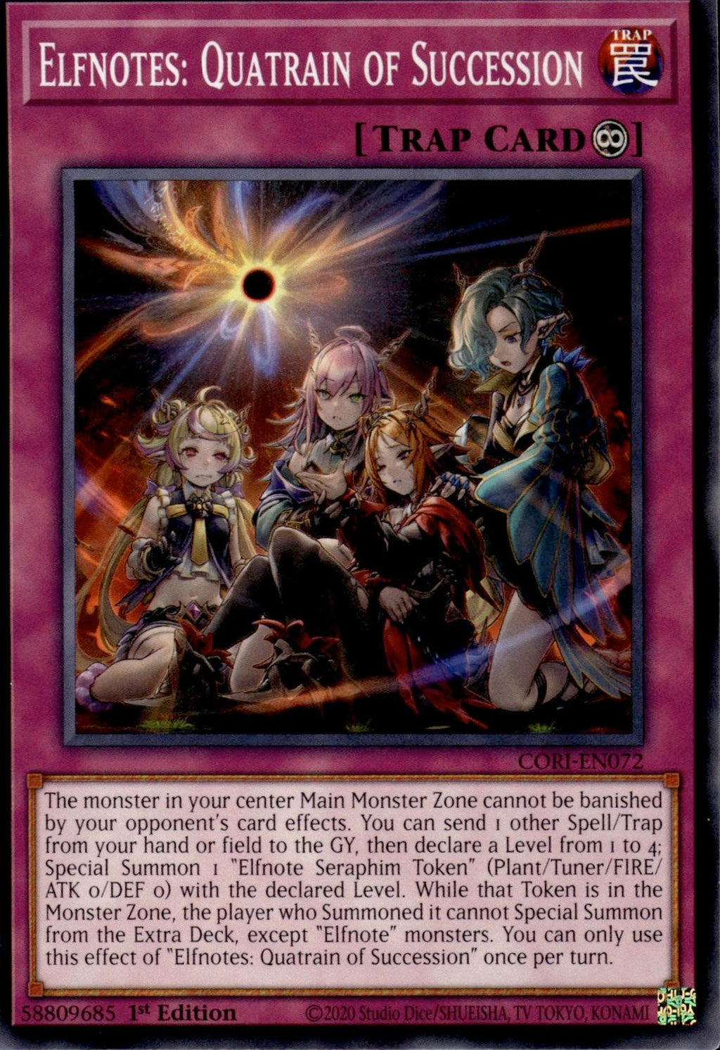 Elfnotes: Quatrain of Succession Chaos Origins #CORI-EN072