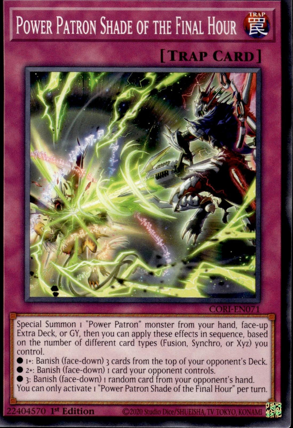Power Patron Shade of the Final Hour Chaos Origins #CORI-EN071