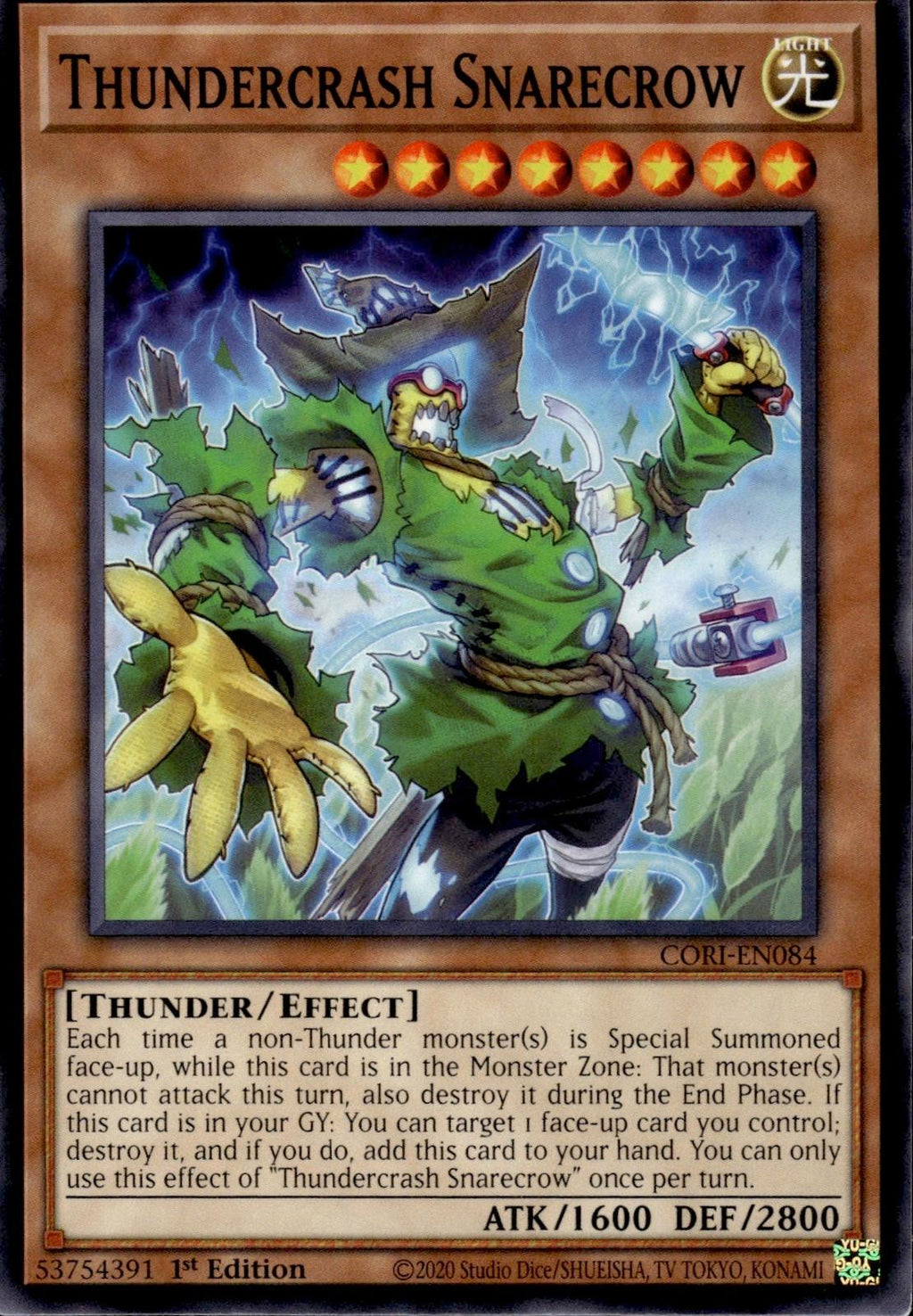 Thundercrash Snarecrow Chaos Origins #CORI-EN084