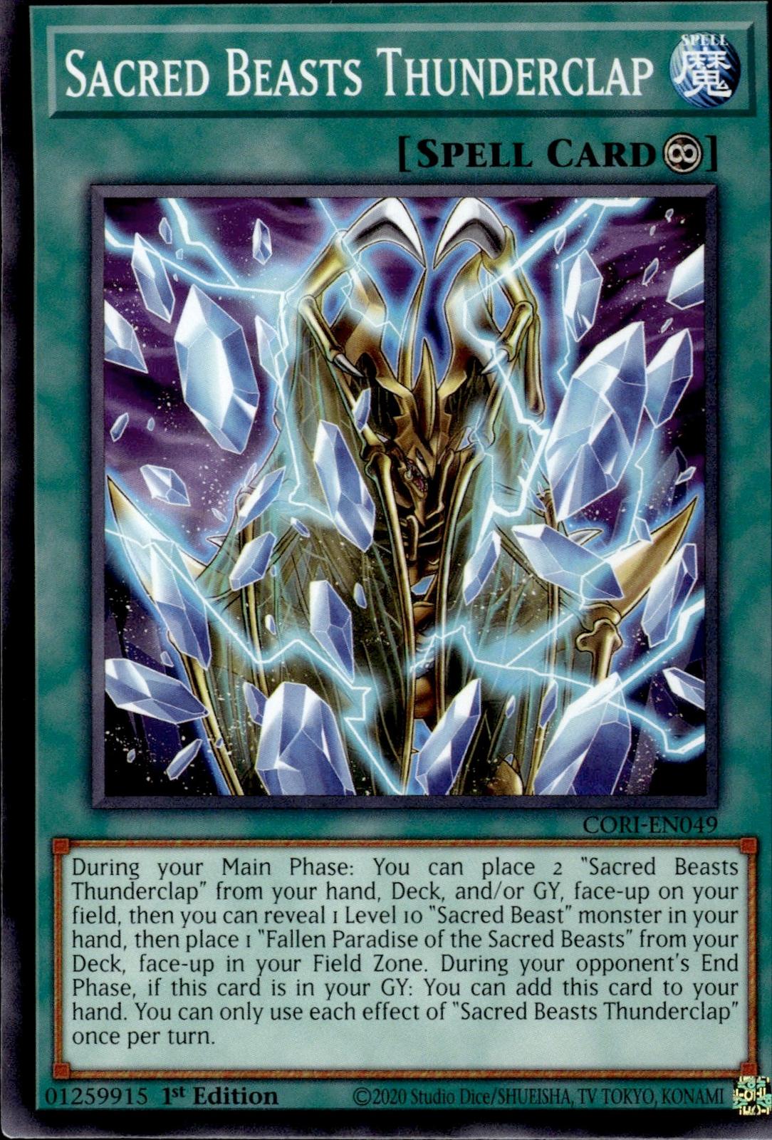 Sacred Beasts Thunderclap Chaos Origins #CORI-EN049