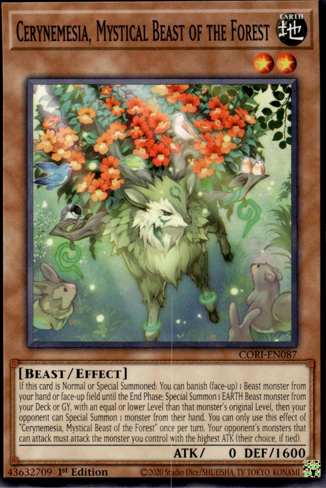 Cerynemesia, Mystical Beast of the Forest Chaos Origins #CORI-EN087