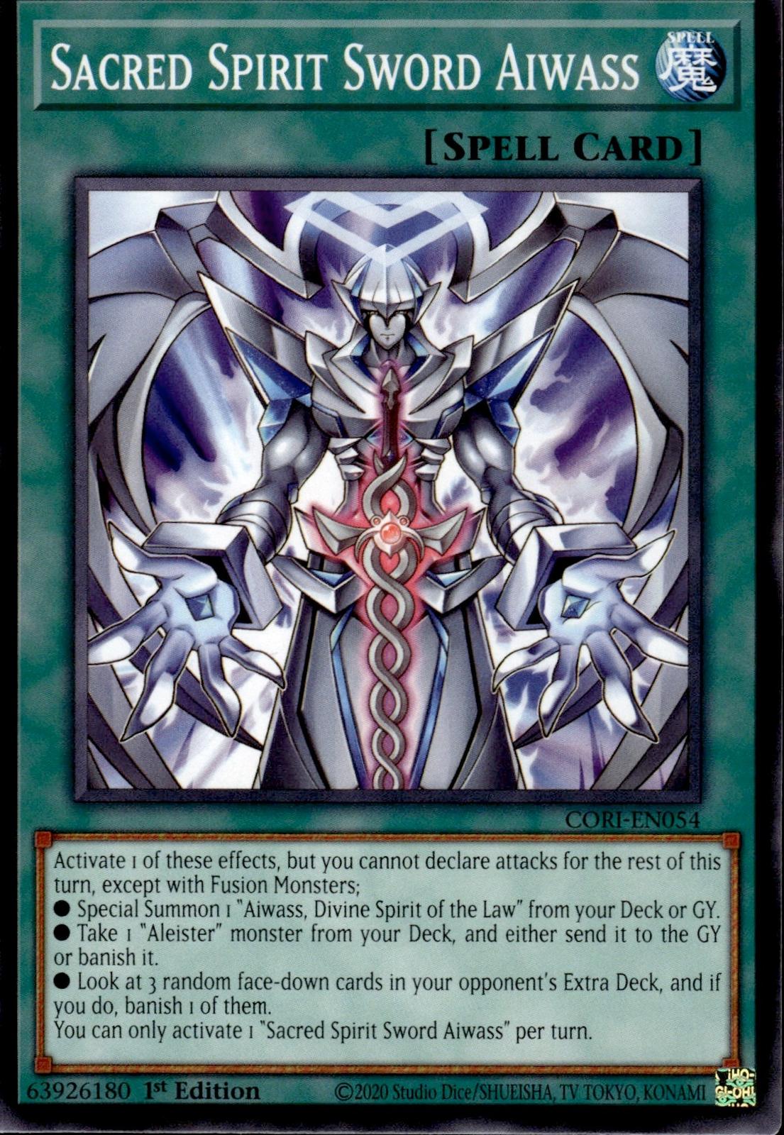 Sacred Spirit Sword Aiwass Chaos Origins #CORI-EN054