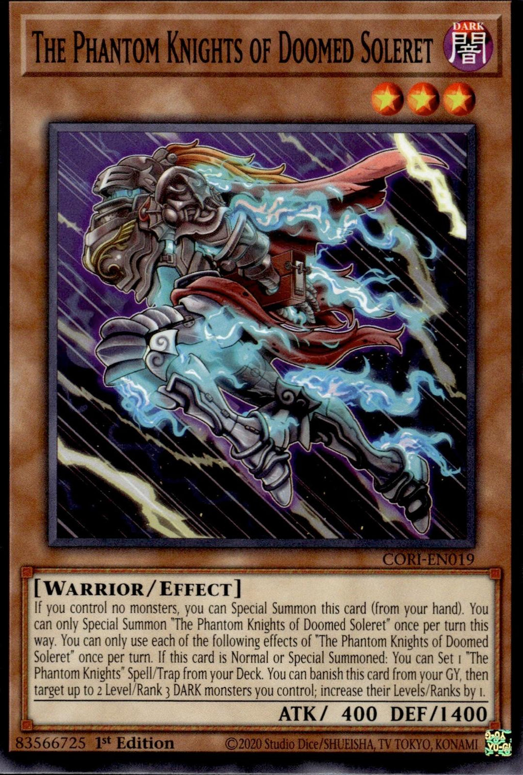 The Phantom Knights of Doomed Soleret Chaos Origins #CORI-EN019
