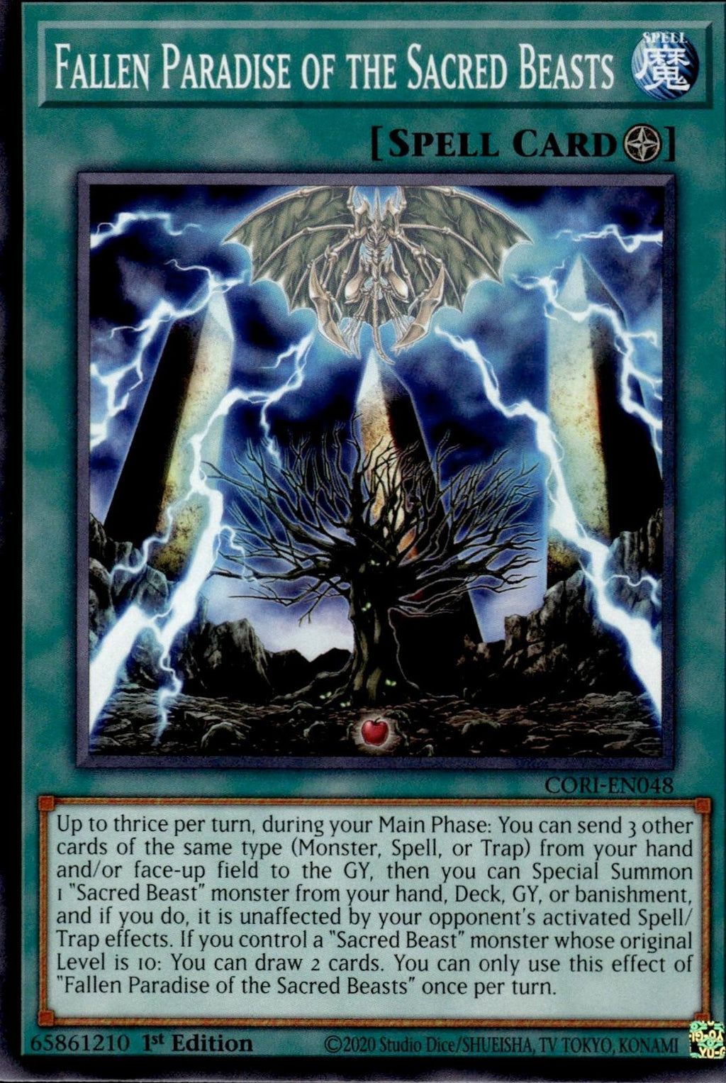 Fallen Paradise of the Sacred Beasts Chaos Origins #CORI-EN048