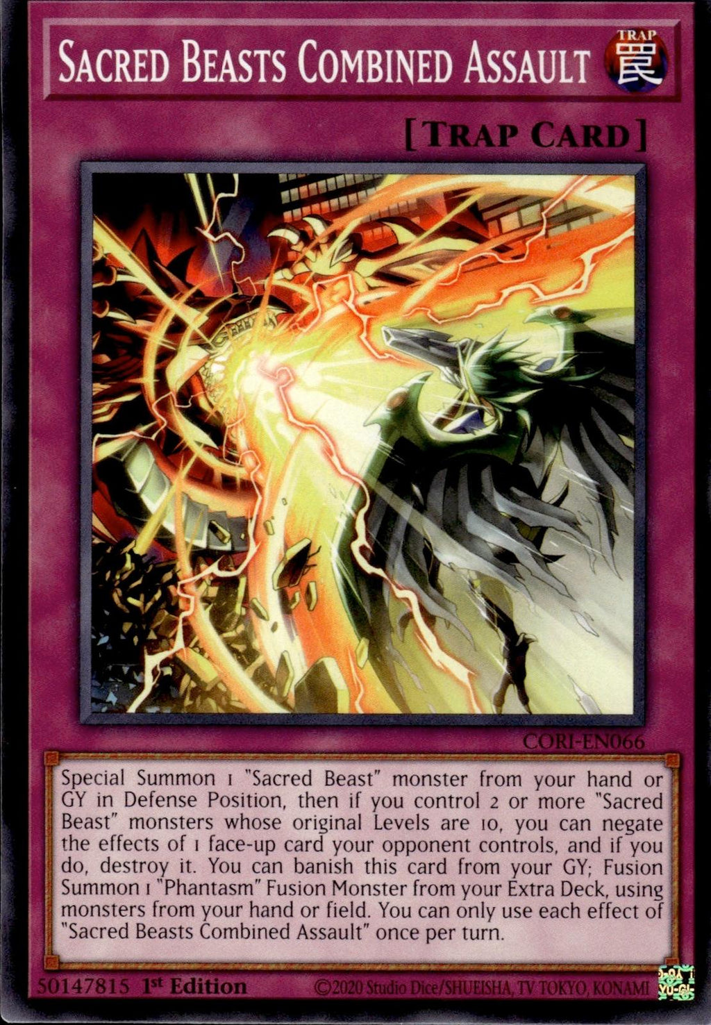 Sacred Beasts Combined Assault Chaos Origins #CORI-EN066