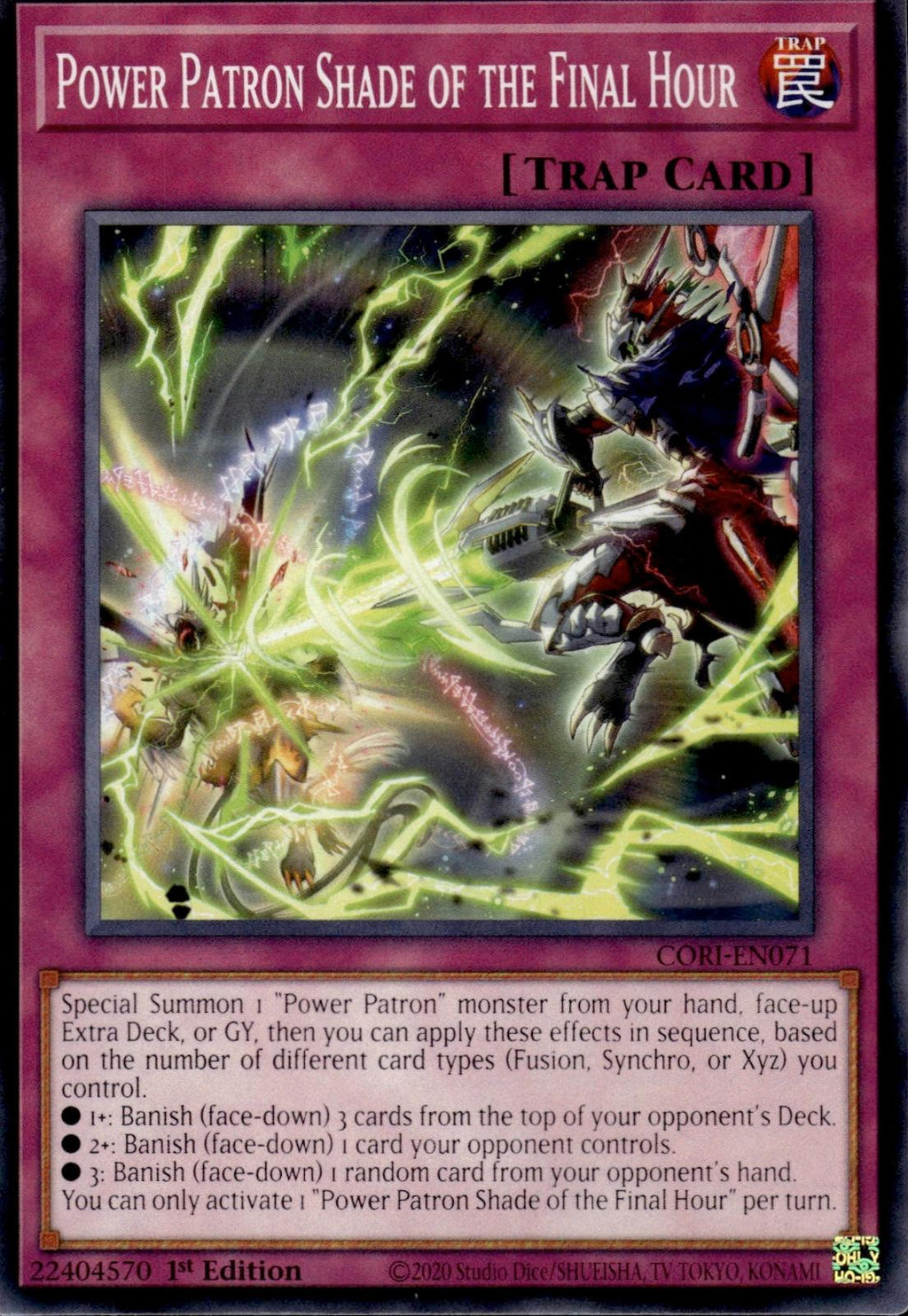 Power Patron Shade of the Final Hour Chaos Origins #CORI-EN071