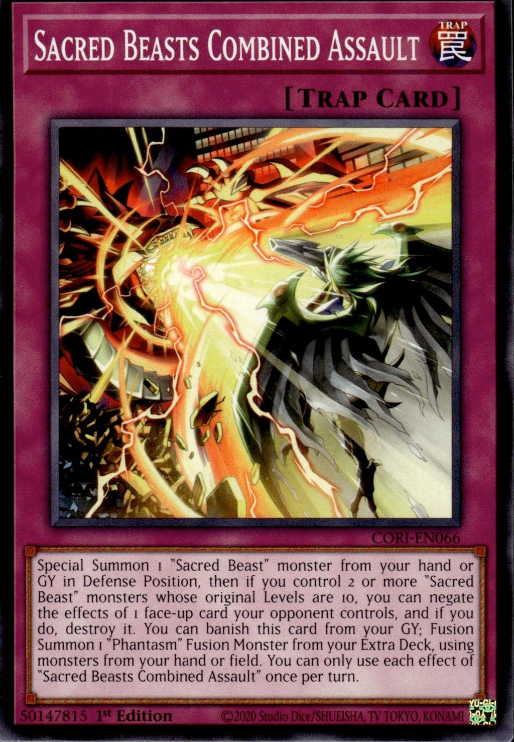 Sacred Beasts Combined Assault Chaos Origins #CORI-EN066