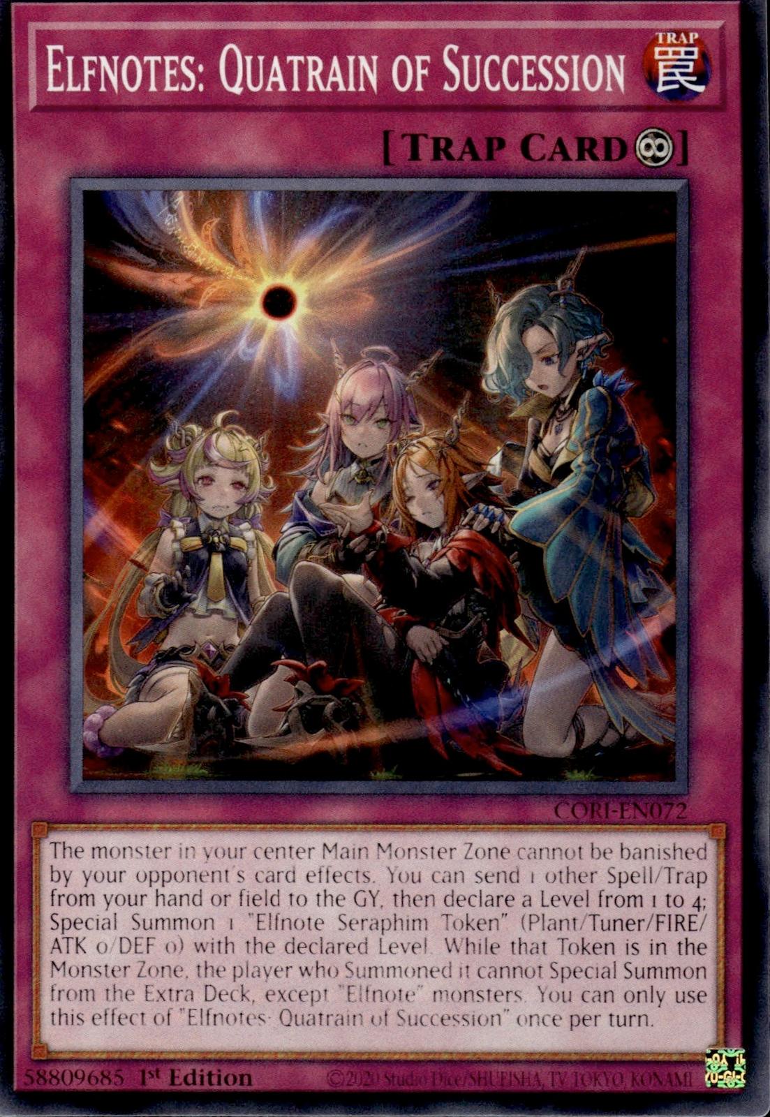 Elfnotes: Quatrain of Succession Chaos Origins #CORI-EN072
