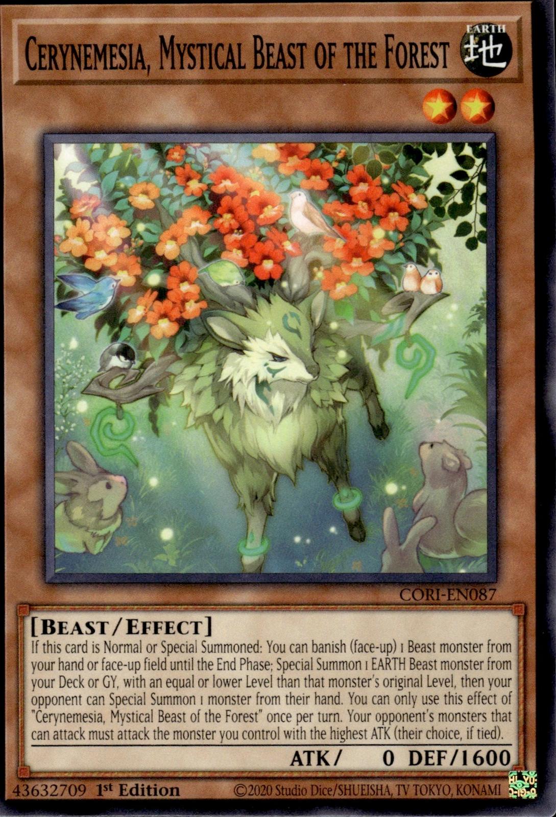 Cerynemesia, Mystical Beast of the Forest Chaos Origins #CORI-EN087