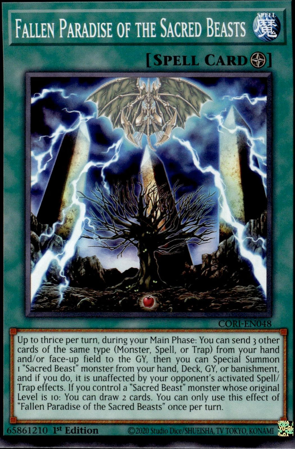 Fallen Paradise of the Sacred Beasts Chaos Origins #CORI-EN048