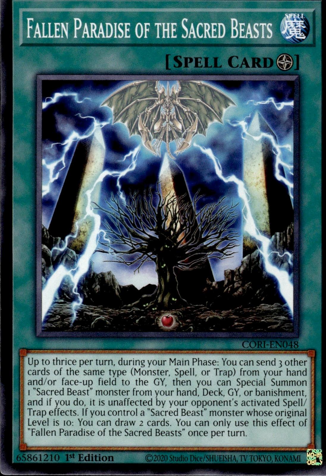 Fallen Paradise of the Sacred Beasts Chaos Origins #CORI-EN048