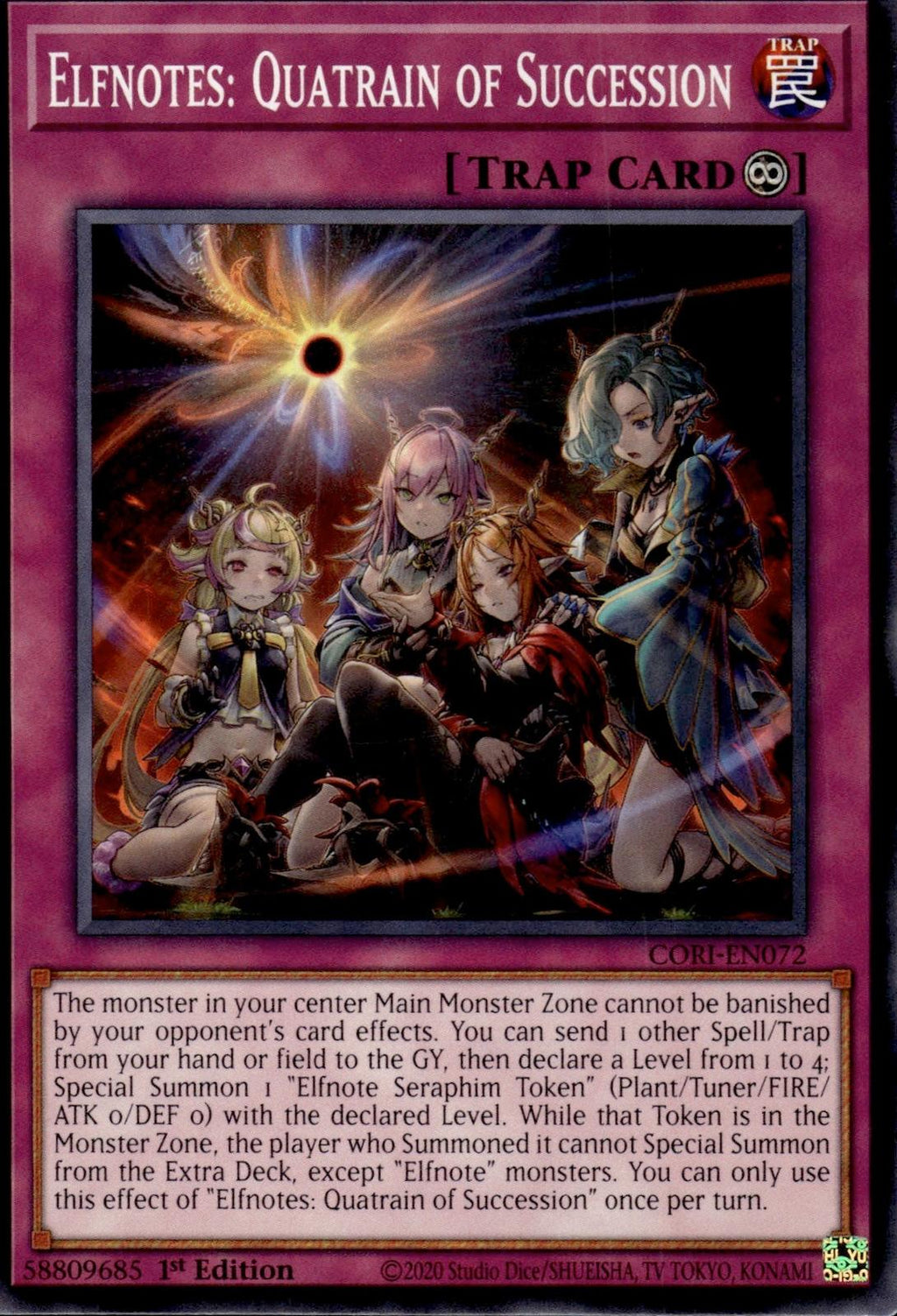 Elfnotes: Quatrain of Succession Chaos Origins #CORI-EN072