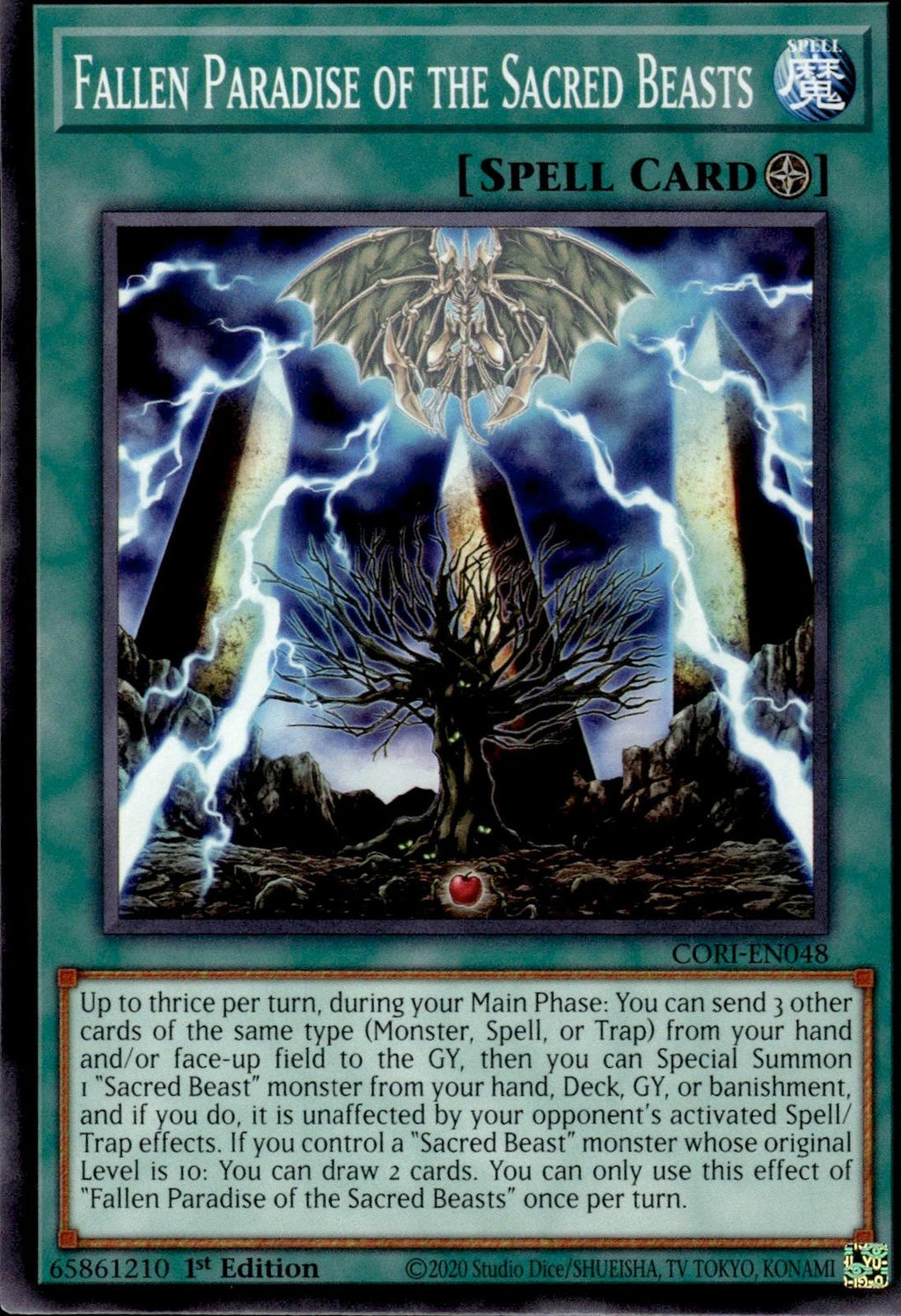 Fallen Paradise of the Sacred Beasts Chaos Origins #CORI-EN048