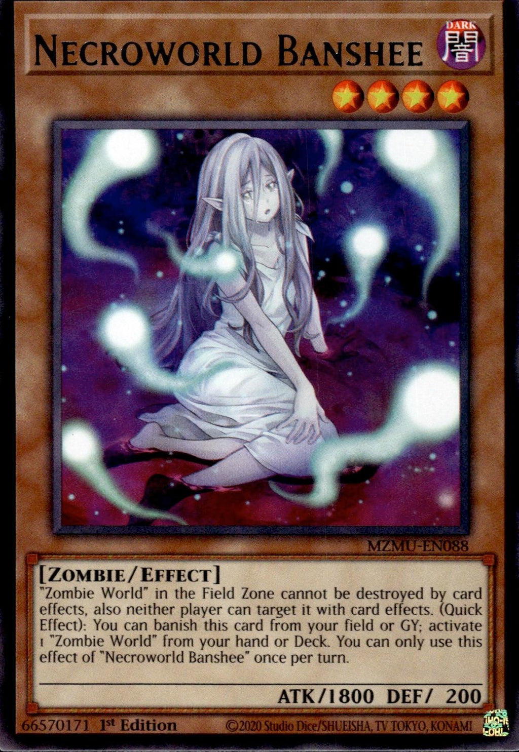 Necroworld Banshee Maze of Muertos #MZMU-EN088 Rare