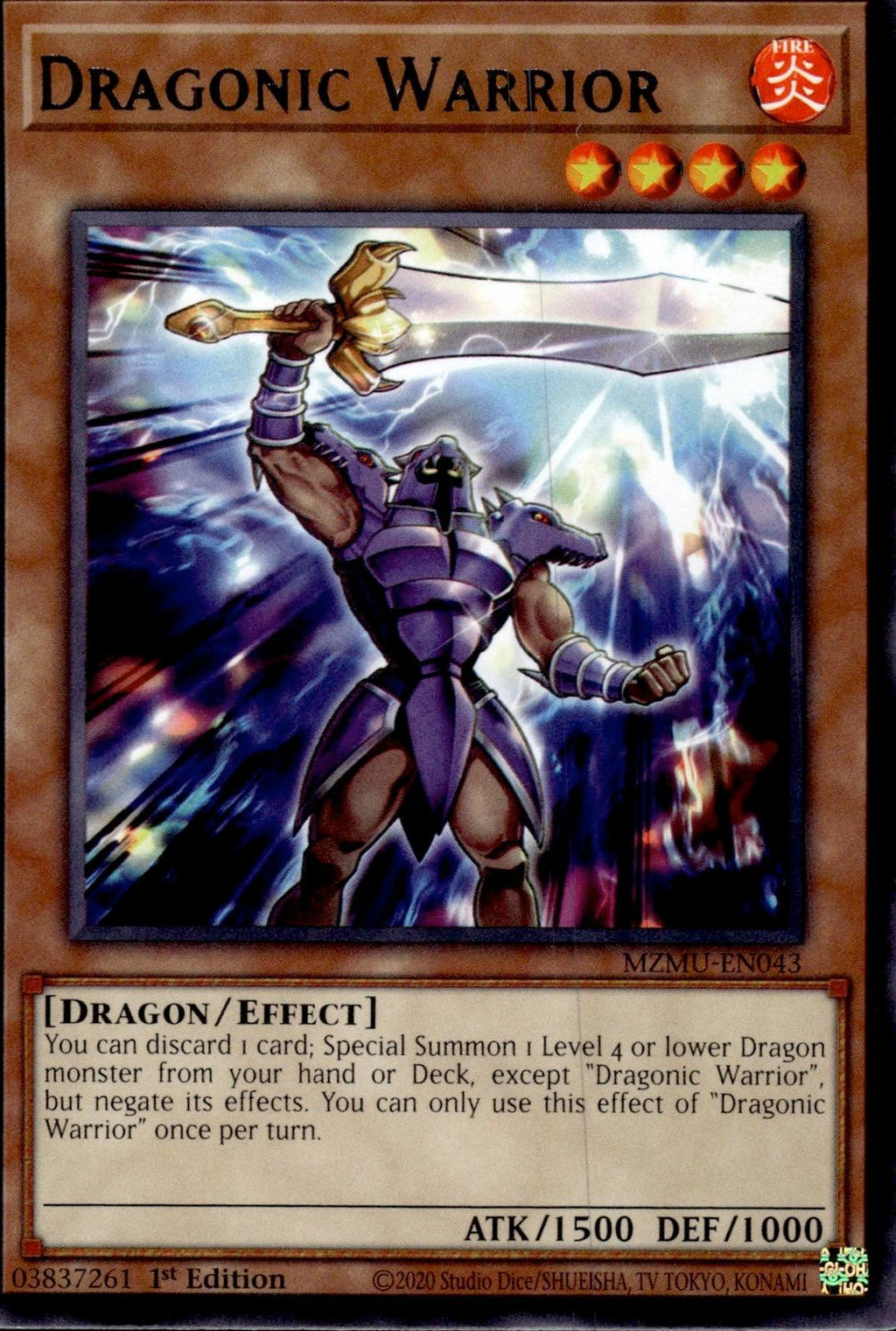 Dragonic Warrior Maze of Muertos #MZMU-EN043 Rare