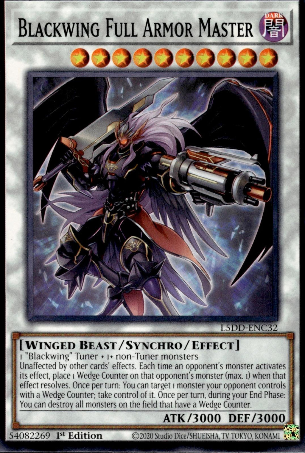 Blackwing Full Armor Master Legendary 5D's Decks #L5DD-ENC32