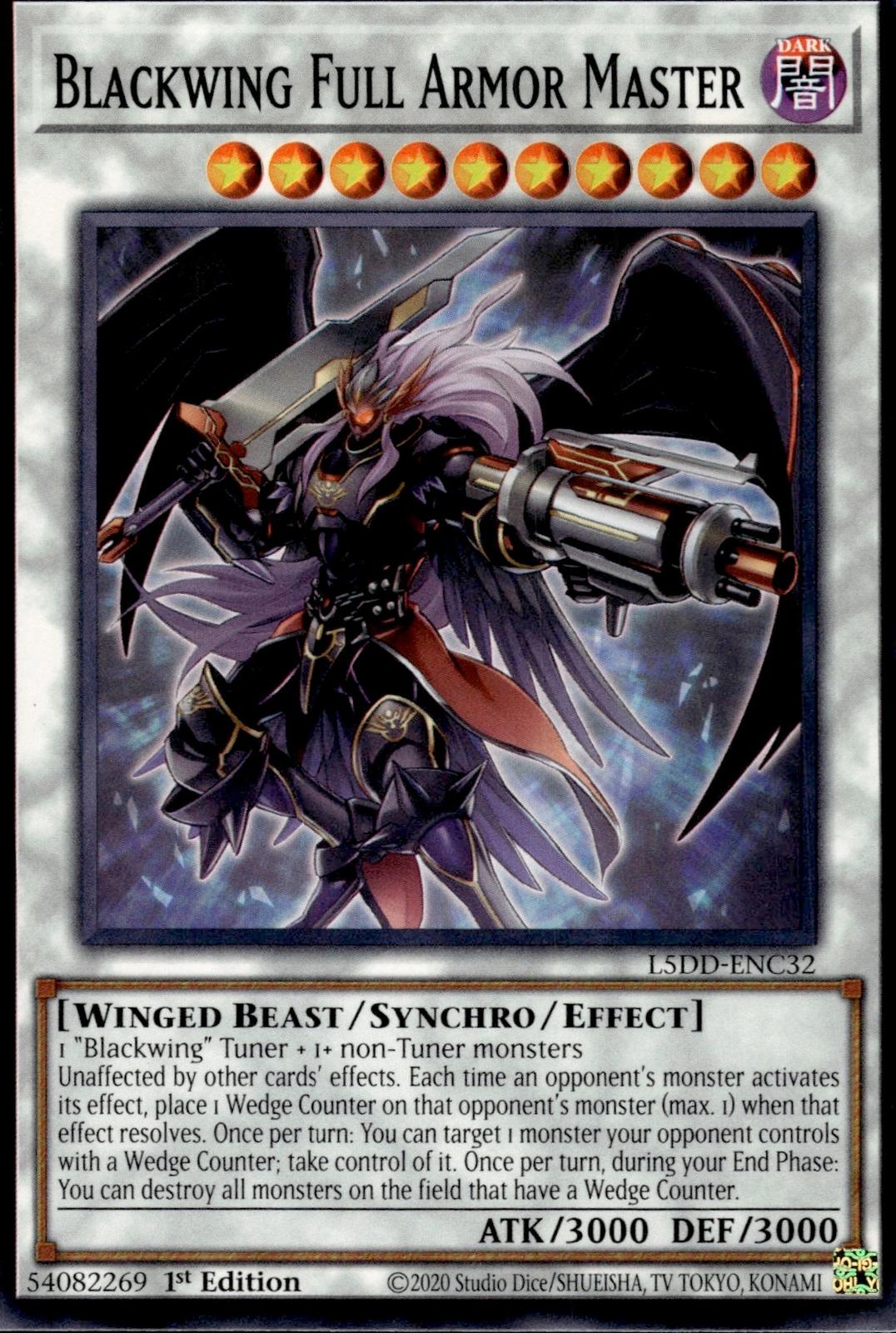 Blackwing Full Armor Master Legendary 5D's Decks #L5DD-ENC32