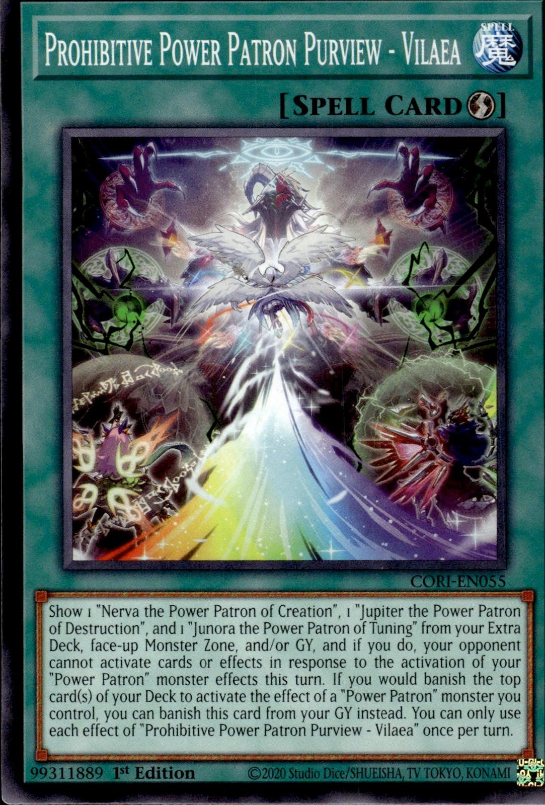 Prohibitive Power Patron Purview Chaos Origins #CORI-EN055