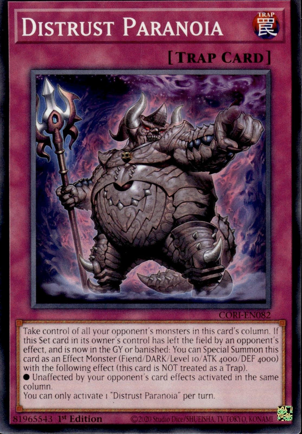 Distrust Paranoia Chaos Origins #CORI-EN082
