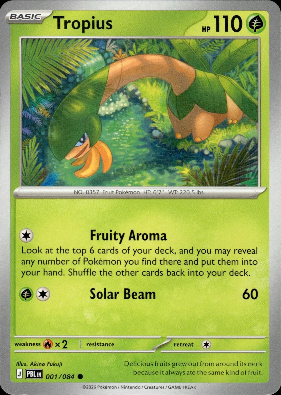 Tropius ME05: Pitch Black #001/084 Common