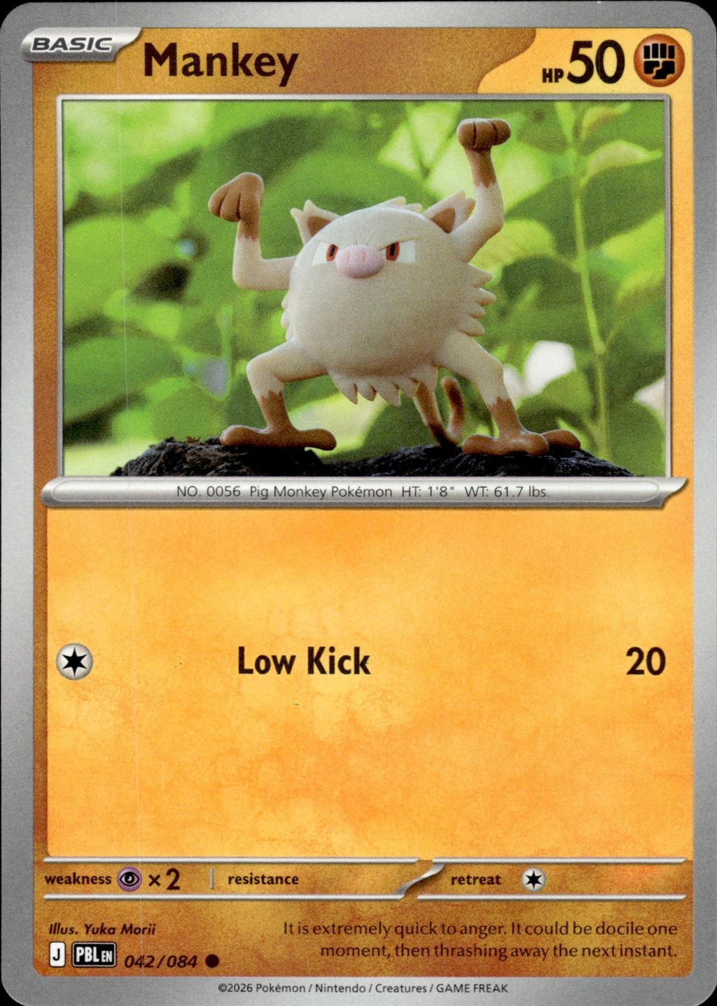 Mankey ME05: Pitch Black #042/084 Common