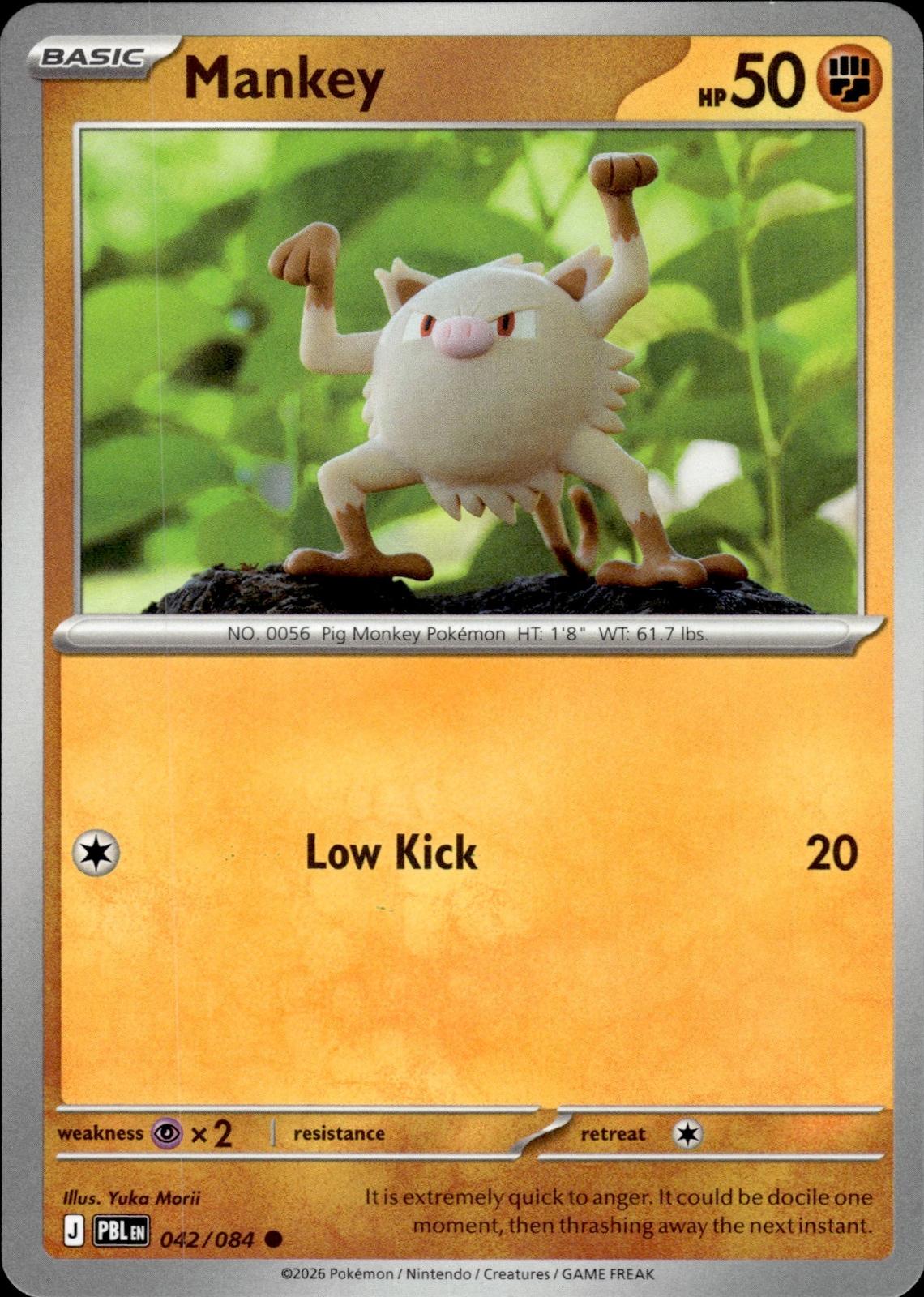 Mankey ME05: Pitch Black #042/084 Common