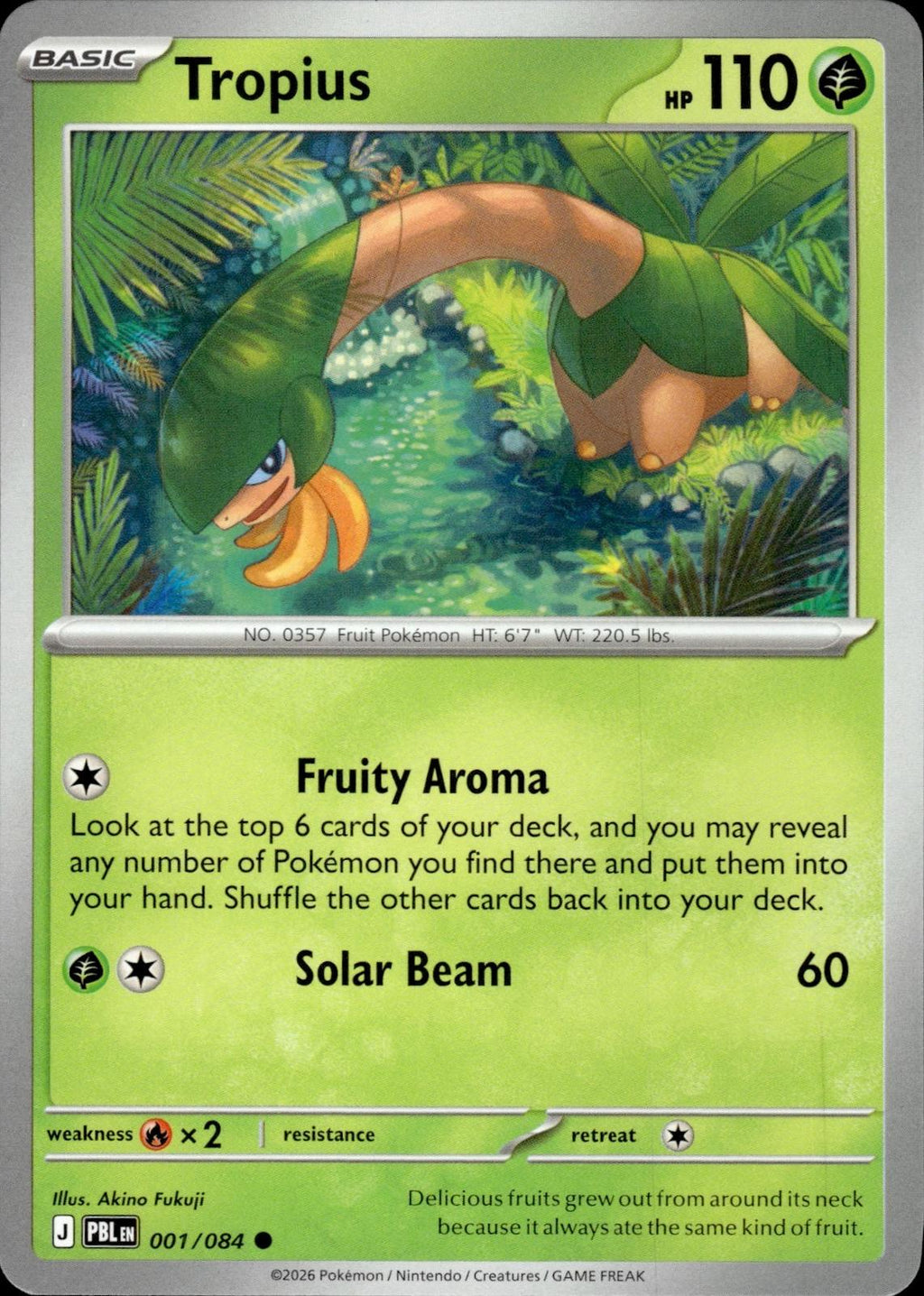 Tropius ME05: Pitch Black #001/084 Common