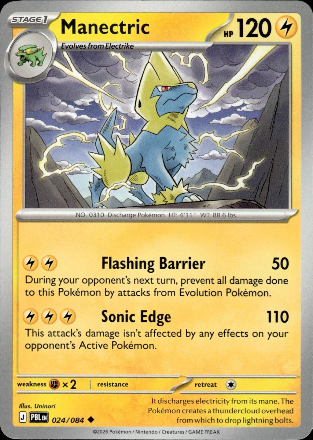Manectric ME05: Pitch Black #024/084 Uncommon