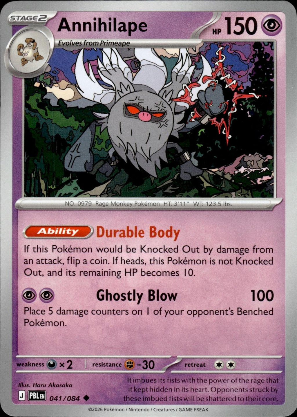 Annihilape ME05: Pitch Black #041/084 Uncommon