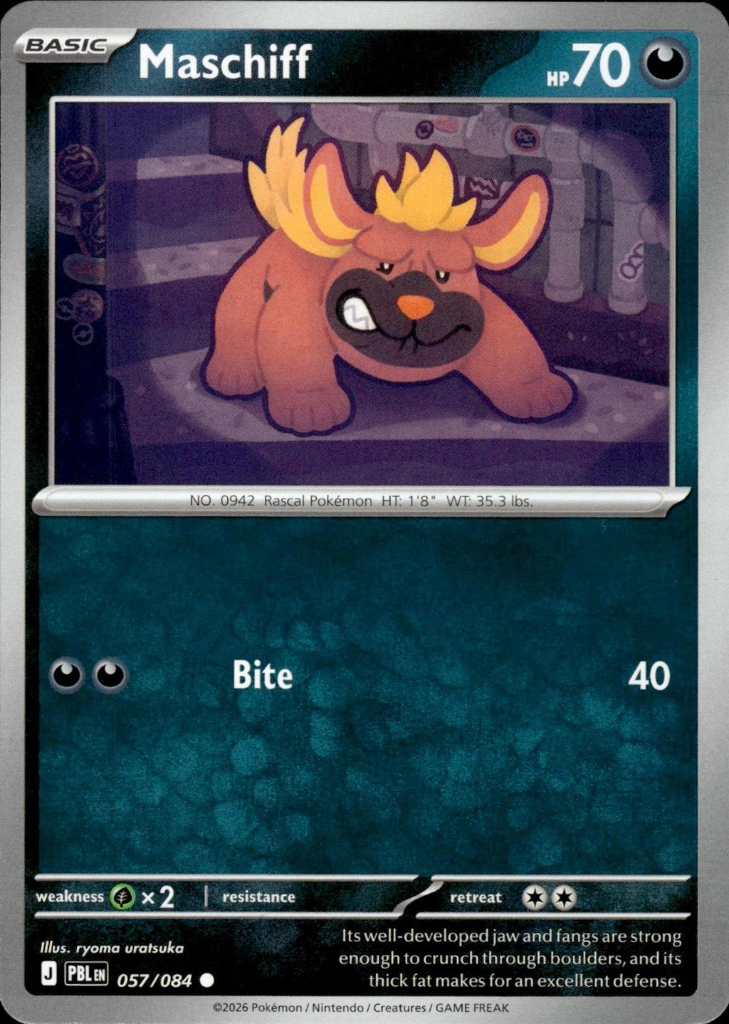 Maschiff ME05: Pitch Black #057/084 Common