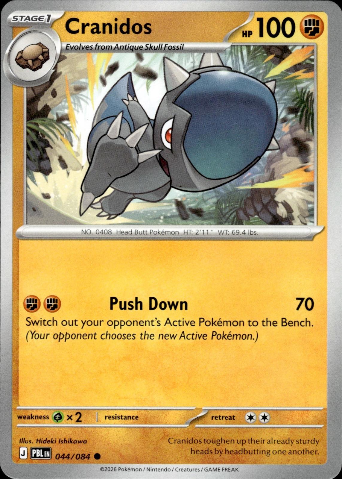 Cranidos ME05: Pitch Black #044/084 Common